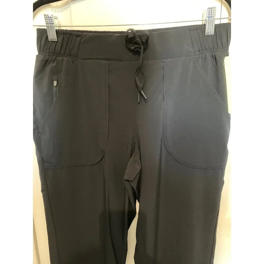 All In Motion Womens Black Long Tie Waist Joggers Size Small - Picture 2 of 7